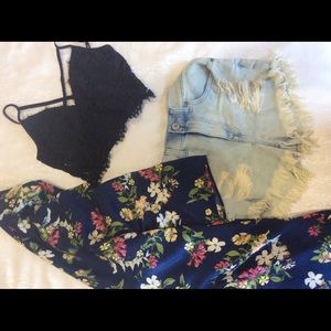 Bralette , kimonos , sold separately .